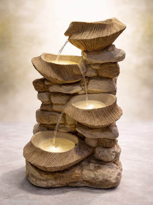 4- tier Grepatio cascading waterfall