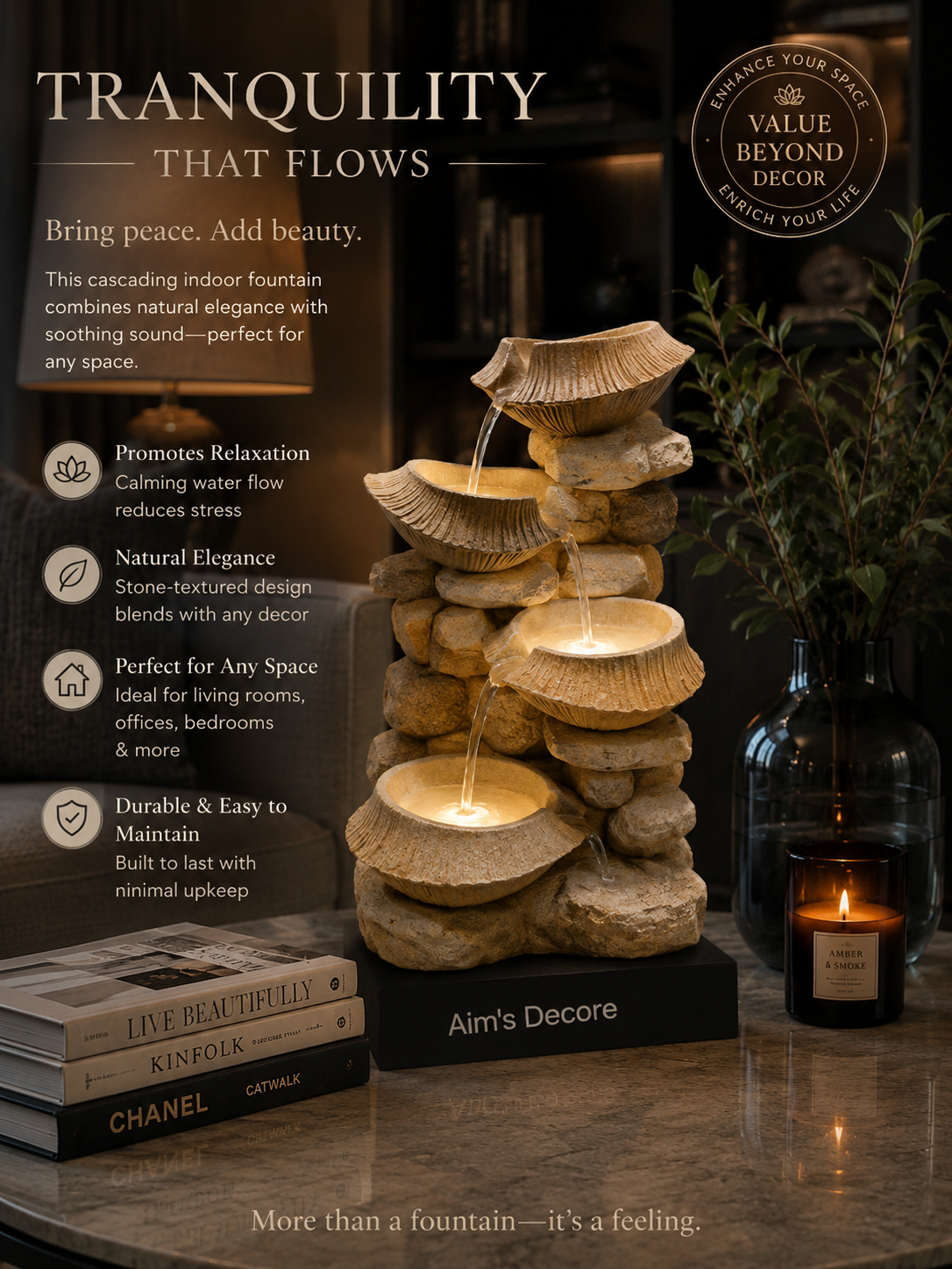 4- tier Grepatio cascading waterfall