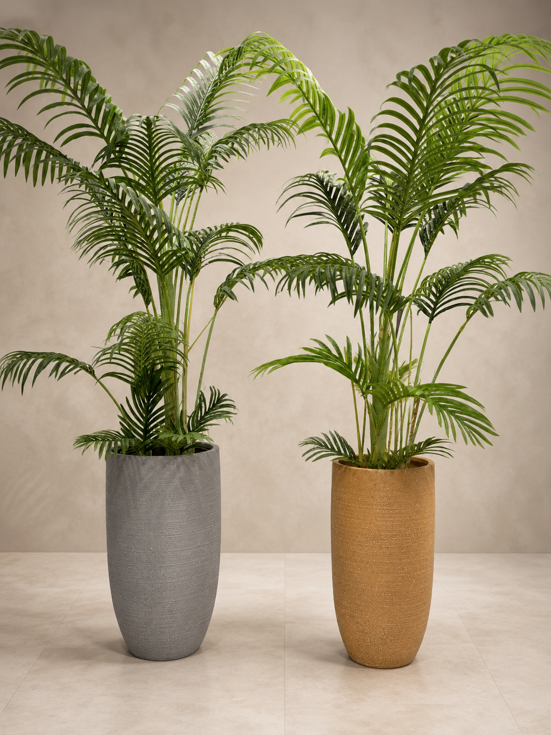 Tall cylindrical pots