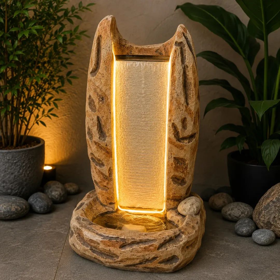Wall-style water fountain