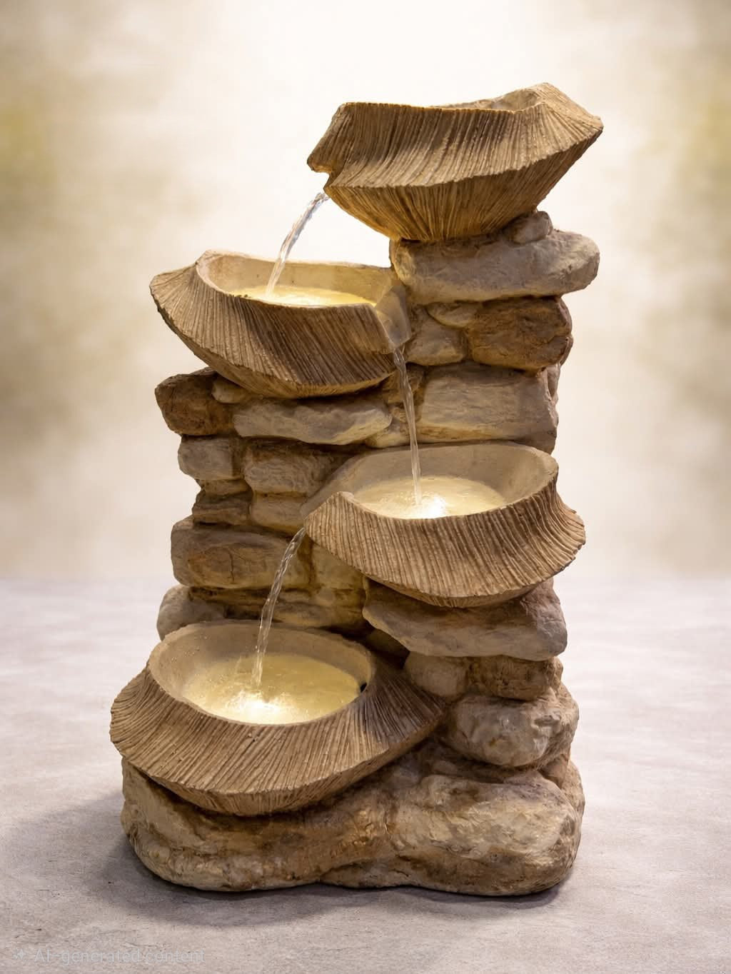 4- tier Grepatio cascading waterfall
