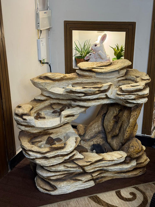 Rustic Rock-Ledge Water Fountain