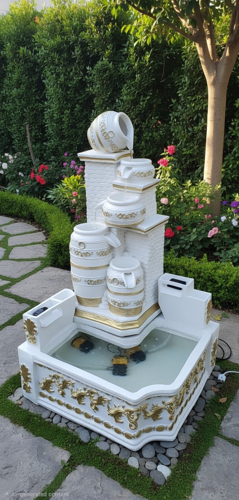 Elegant Multi-Tier Royal Water Fountain