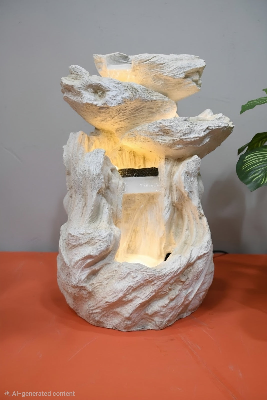 Rustic Rock Cascade Fountain