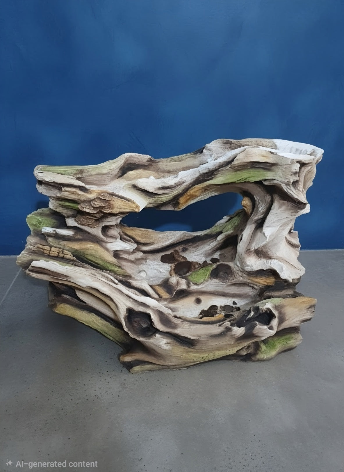 Rustic Driftwood Cascade Fountain