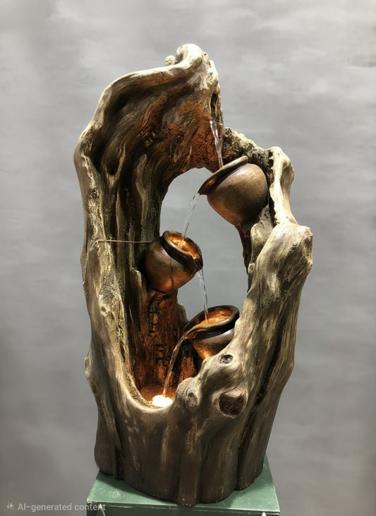 Hollow tree-trunk design Fountain