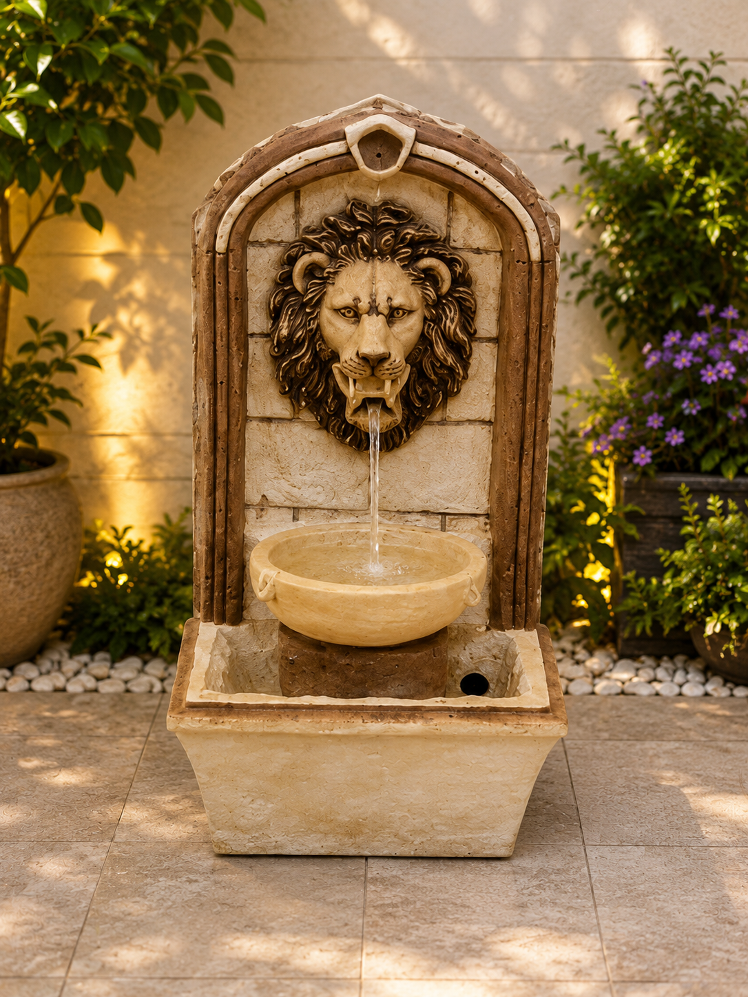 Lion Head Wall Fountain