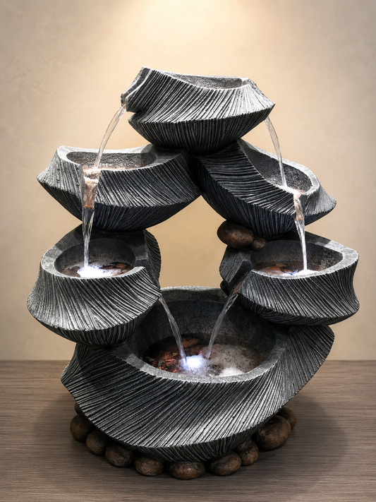 Mayi Multi - Bowl Stone Water Fountain