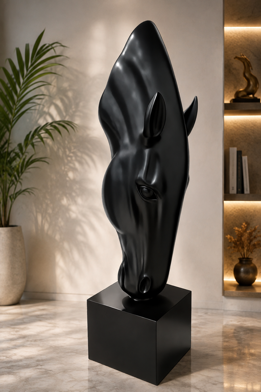 Full size Modern Abstract Horse Head Sculpture