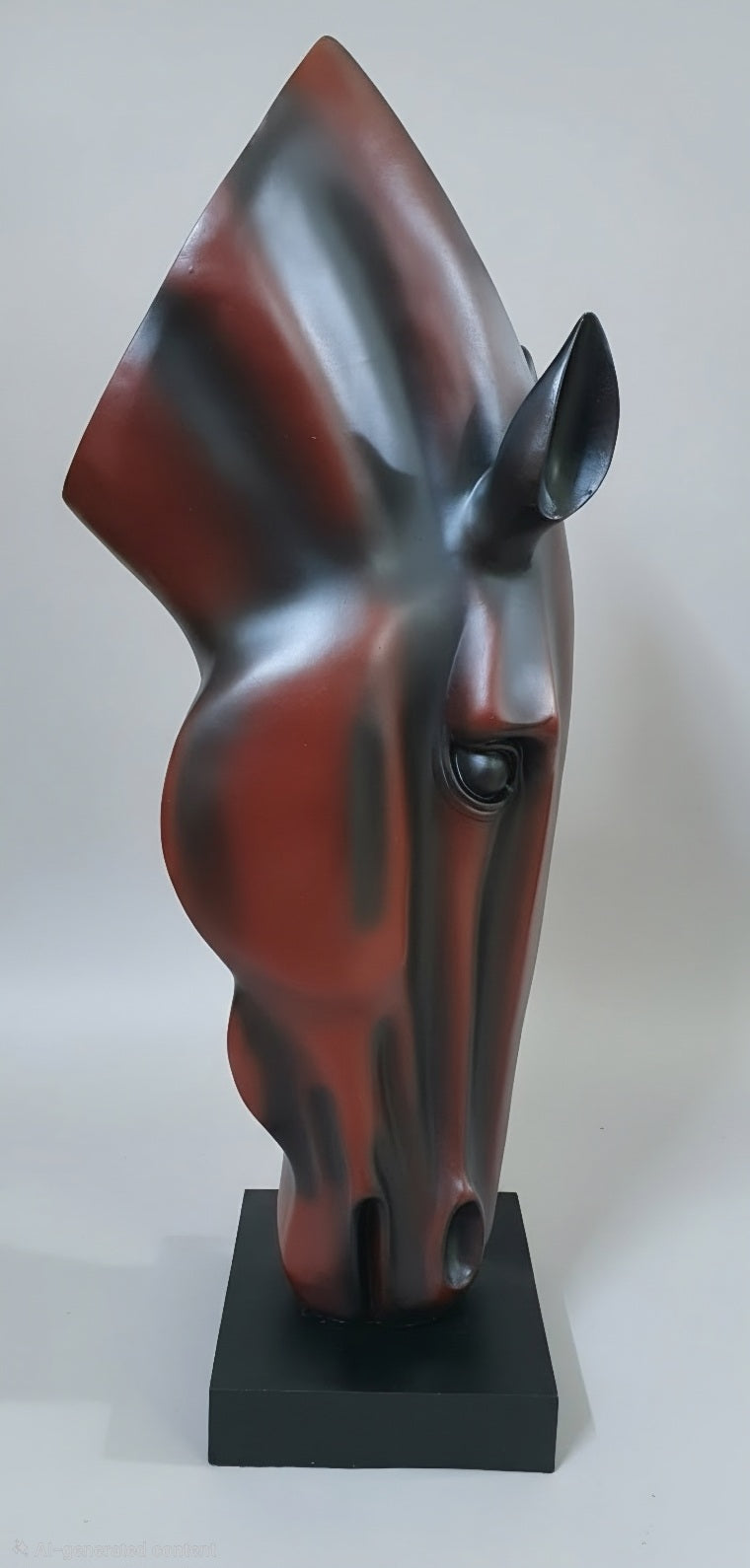 Modern Abstract Horse Head Sculpture